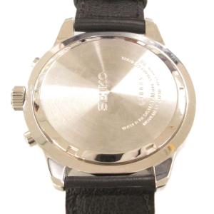 SEIKO 腕時計 4T53-00A0 アナログウォッチ クォーツ クロノグラフ 文字盤ブラック シルバーカラー /AE