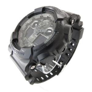 CASIO G-SHOCK 腕時計 GA-100CF-1AJF アナデジウォッチ クォーツ カモフラージュダイアル 黒 ブラック /AE