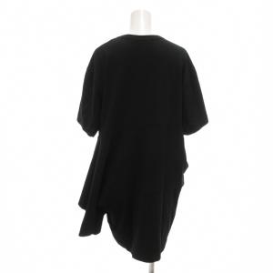 COMME des GARCONS AD2022 変形 アシンメトリー Tシャツ カットソー 半袖 M ブラック /UO