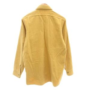 WOOLRICH シャツ 長袖 M 無地 コットン 黄 イエロー /AE