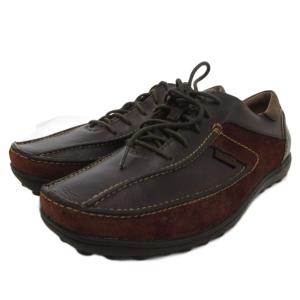 スニーカー シューズ レザー スエード 8 茶 ブラウン /FF