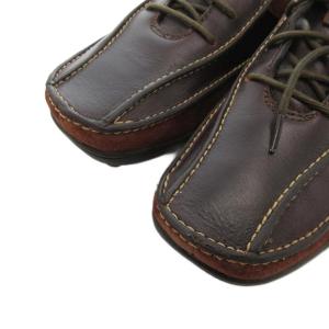 Clarks スニーカー シューズ レザー スエード 8 茶 ブラウン /FF