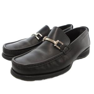 ビットローファー 8.5 26.5cm シューズ 本革 レザー 黒 ブラック /AE