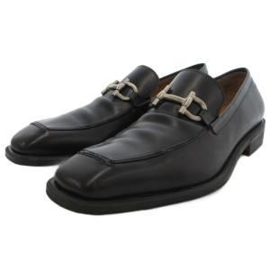 ガンチーニ ビットローファー 8.5 ブラック