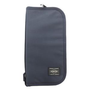 美品 トラベルオーガナイザー パスポートケース ポーチ ロゴ 紺 ネイビー /AE