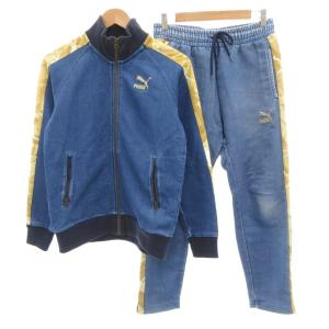 XLARGE セットアップ トラックジャケット トラックパンツ デニム ロゴ インディゴ S /FF