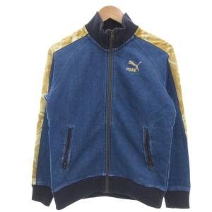 PUMA XLARGE セットアップ トラックジャケット トラックパンツ デニム ロゴ インディゴ S /FF
