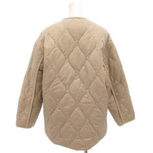 23区 24AW 中綿 パディング アウター ノーカラージャケット ブルゾン 32 ジップアップ キルティング