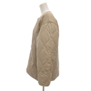 23区 24AW 中綿 パディング アウター ノーカラージャケット ブルゾン 32 ジップアップ キルティング