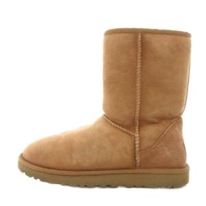 UGG australia CLASSIC SHORT クラシックショート ムートンブーツ シープスキン 25cm chestnut