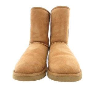 UGG australia CLASSIC SHORT クラシックショート ムートンブーツ シープスキン 25cm chestnut