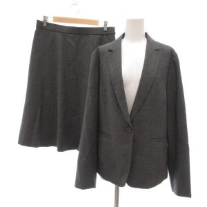セットアップ スーツ ジャケット スカート ウール 6 グレー /UO