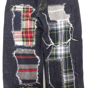 JUNYA WATANABE COMME des GARCONS denim 14AW パッチワーク デニムパンツ S