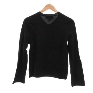 BLACK COMME des GARCONS AD2010 ニット セーター Vネック ウール M 黒 ブラック 1F-N004 /UO