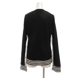 BLACK COMME des GARCONS AD2010 カットソー Tシャツ 長袖 Vネック 薄手 M 黒 ブラック 1G-N008 /UO