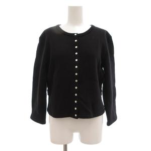 M001 CARDIGAN LE PETIT カーディガンプレッション スウェット 裏起毛 3 黒 ブラック