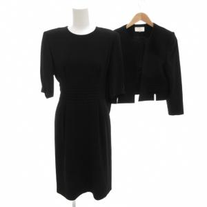 ブラックフォーマル セットアップ ジャケット ワンピース ロング 7AB 黒 ブラック /FF
