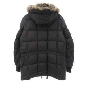 Eddie Bauer EddieBauer 日の出タグ 復刻 カラコラム ダウンジャケット フェイクファー付き M 黒 ブラック /UO
