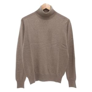 タグ付き ニット セーター M 長袖 タートルネック ウール グレージュ KRGOKA0201 /AE