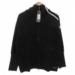 タグ付き Z.N.E. Parley ジップアップパーカー フーディー ロゴ O ブラック DH1405
