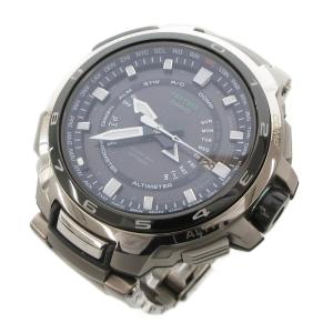 CASIO PRO TREK マスナル 腕時計 電波ソーラー PRX-7000T-7JF ブラック文字盤