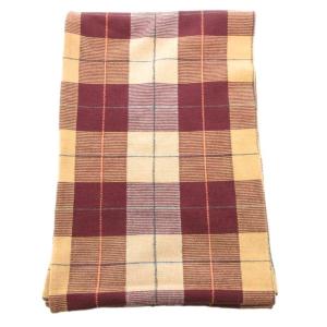 JOHN SMEDLEY マフラー ストール ピュアメリノウール ベージュ ワインレッド 筒状 チェック /GV