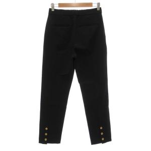 BLUE LABEL CRESTBRIDGE Blue Lab:EZUMi タグ付き バックピーチダブルクロステーパードパンツ ストレッチ 38 黒