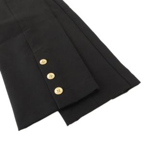 BLUE LABEL CRESTBRIDGE Blue Lab:EZUMi タグ付き バックピーチダブルクロステーパードパンツ ストレッチ 38 黒