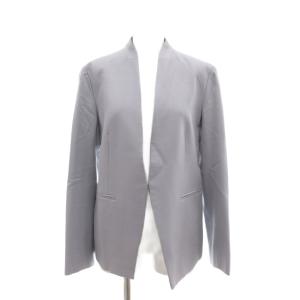 ノーカラージャケット 42 総裏地 青 ブルー /AE