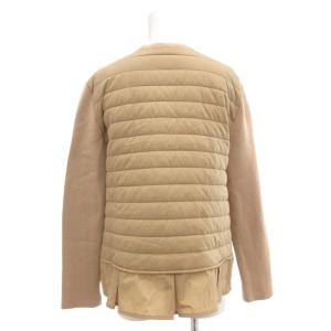 MARELLA SPORT ジャケット M 中綿 切替 ニット ベージュ /AE