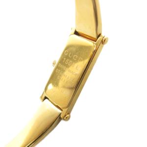 GUCCI ジャンク品 1500L バングルウォッチ 腕時計 クォーツ アナログ ステンレス ゴールドカラー /UO
