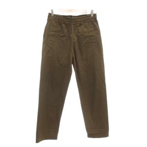 SUPERFINE COTTON TWILL パンツ スラックス 2 M イージー スリムテーパード 茶