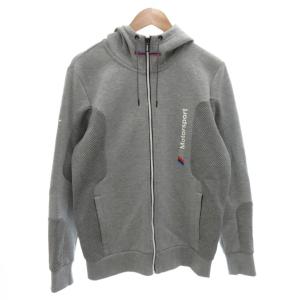 BMW コラボ パーカー フーディ ジップアップ スウェット 長袖 M グレー /FF