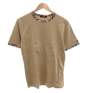 Tシャツ 半袖 2 ノバチェック 無地 クルーネック ベージュ /AE