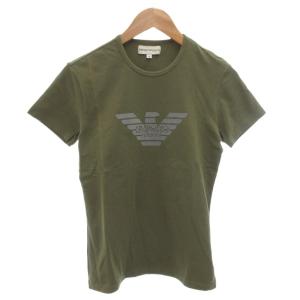 Tシャツ 半袖 M カーキ ロゴプリント /FF