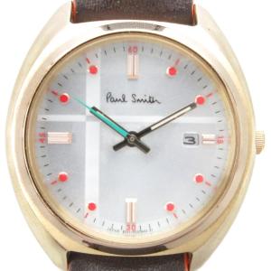 腕時計 E011-T025218 アナログウォッチ デイト ソーラー 茶 ブラウン ゴールドカラー /AE