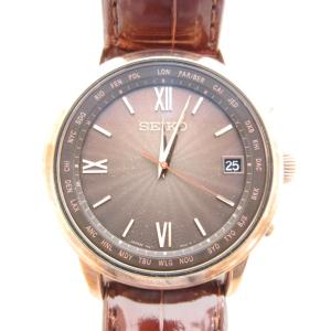 BRIGHTZ 腕時計 電波ソーラー アナログ デイト ブラウン SAGZ098 7B27-0AE0