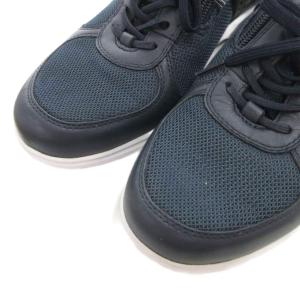 REGAL スニーカー シューズ ローカット ジップ 24.5 紺 ネイビー レザー切替 292W /FF