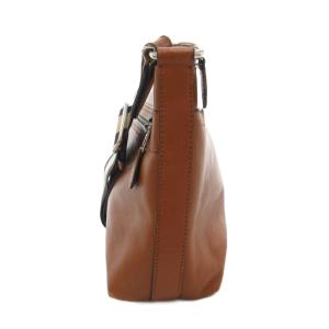 COACH サドルヘリテージ ショルダーバッグ ロゴ レザー 本革 茶 ブラウン F71727 /AE