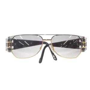 サングラス アイウェア 度無し スクエア 979 黒 ブラック ゴールドカラー /AE