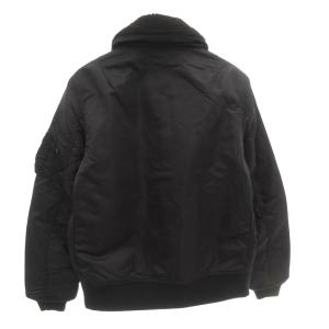 ALPHA INDUSTRIES ID アーバンリサーチ コラボ フライトジャケット L ボア襟 ナイロン 黒 ブラック B-15 /AE