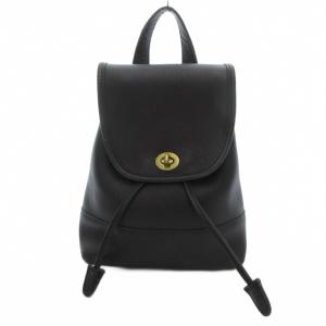 オールド ミニ リュックサック レザー ターンロック 黒 ブラック 9960 /UO