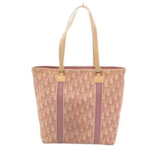 Christian Dior トートバッグ トロッター ナンバー2 ピンク ベージュ