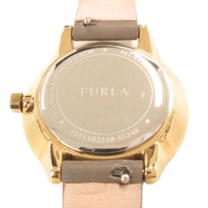 FURLA メトロポリス 腕時計 4251102510 アナログウォッチ クォーツ ロゴ 茶 ブラウン ゴールドカラー