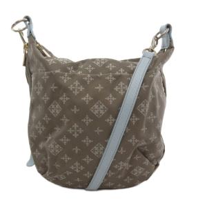 ショルダーバッグ クロスボディ モノグラム 総柄 グレージュ /AE