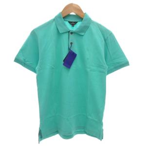 タグ付き ポロシャツ ロゴ刺繍 半袖 M 緑 グリーン /FF