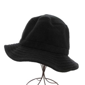 ヴィンテージ フリースバケットハット 帽子 XL USA製 黒 ブラック /GV