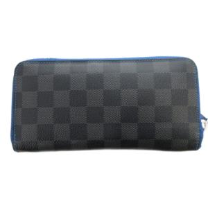 LOUIS VUITTON ダミエ ポルトフォイユ・ヴァスコ グラフィット ブルー 長財布 ウォレット PVC グレー N64031