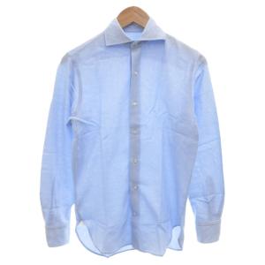 カジュアル シャツ 長袖 XS 青 ブルー /FF