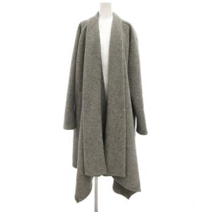 フロントドレープカーディガン コート ロング 3 グレー GE-D03-106 /UO
